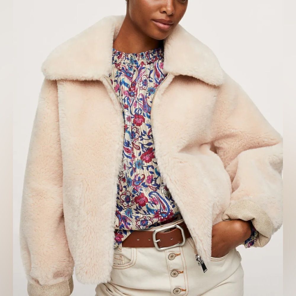 Mango Reversible faux shearling-lined jacket - Picture 11 of 11